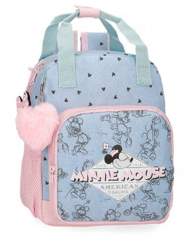 2952221 MOCHILA 28CM. MINNIE MOUSE AMERICAN DARLING